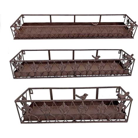 Ensemble de 3 supports jardinière muraux (1/3)
