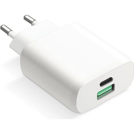 USB-C Fast Charger, GaN, 30W, 2-Port USB-C/USB-A Wall Plug Type-C Power Adapter for iPhone 15/15 Pro/15 Pro Max/15 Plus/14/13/12/11/SE/X/XS/XR, Samsung, etc. (1/5)