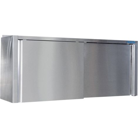 Armoire Suspendue - Inox - 1400x400x600mm - Portes Coulissantes - Saro