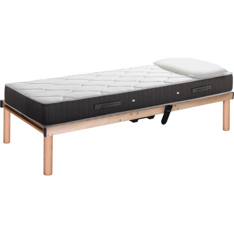 kit rete a doghe wireless dormir con materasso e guanciale in memory 190x80 cm (1/4)