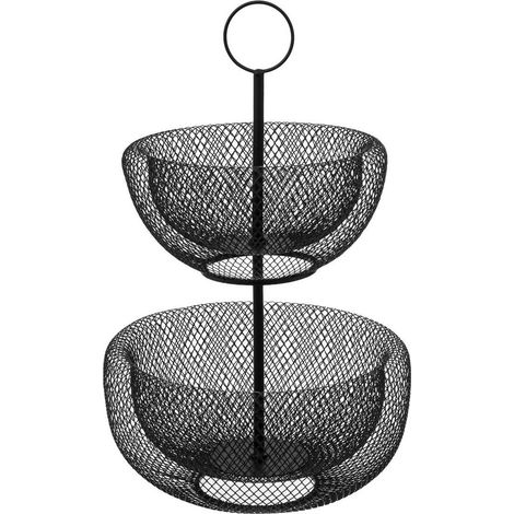 Papelera metálica 2 niveles 24 29cm mesh - 5five (1/4)