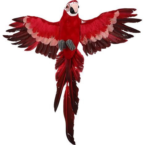 Perroquet Jardin Rouge R aliste D coration Ext rieure (1/5)