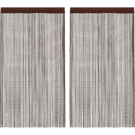 Maison Exclusive - 2 Pz Tende a Fili 100x250 cm Marroni (1/5)