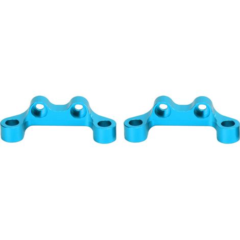 2 Pièces Bras de Suspension Métallique pour Tamiya TT02, Pièces Améliorées pour Voiture RC 1/10, Bleu (1/5)