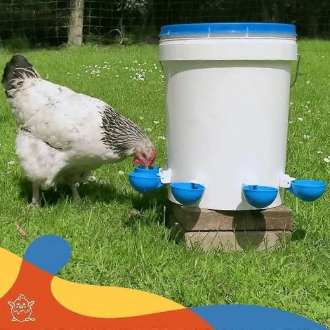 Modèle universel pour volailles - Lot de 5 distributeurs d'eau automatiques pour poulets ( ) (1/3)