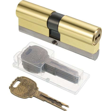 40/40 (80mm Globale) Européen Double Serrure Cylindre, Porte Cylindre Serrure avec 2 Rénovation Clés/ 6 Propriétaire Clés (1/5)