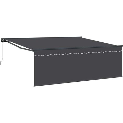 Maison Exclusive - Tenda Retrattile Antracite 400 × 300 cm Poliestere e Alluminio