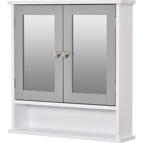 Bathroom Wall Storage Cabinet  Grey (1/5)