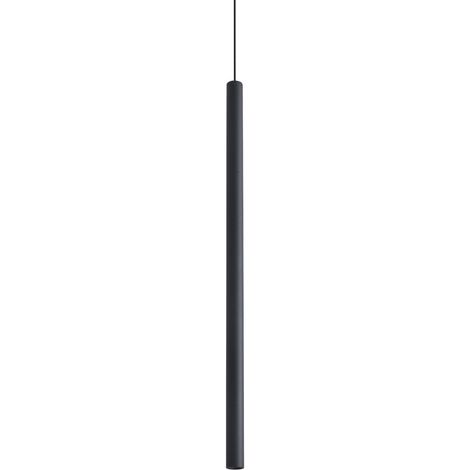 Ideal Lux LOOK Suspension extra-plate de 70 cm, noire, 1 LED 1000 lm 3000 K