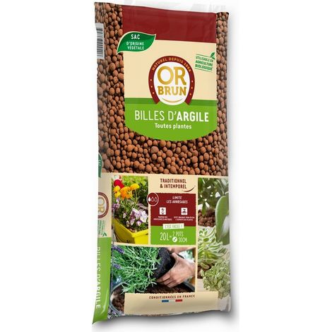 Billes d'argile 20 L Or Brun