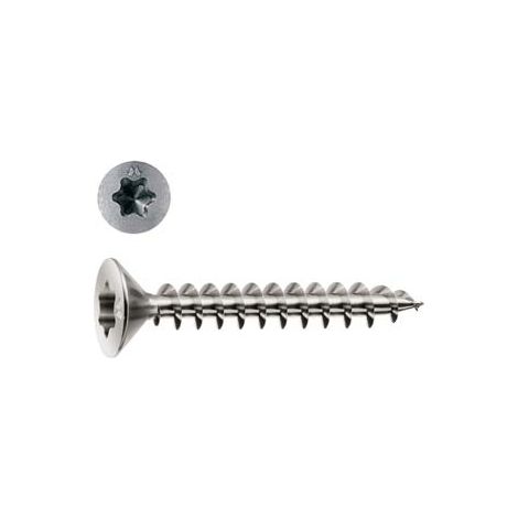VITI PANEL-VIT TESTA SVASATA PIANA TORX ACCIAIO CHROMITING- - ø mm.3.5x20 - 500 pezzi MUSTAD