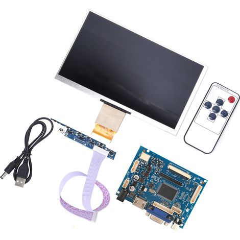 Kit d'écran LCD TFT 7 pouces 1024600 HDMI VGA pour Raspberry Pi 3/2 (1/5)