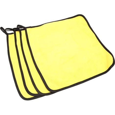 Panno per autolavaggio, panni in microfibra, panno per la pulizia in microfibra per lucidare e asciugare la cera lucidante per auto 16 X pollici (1/5)