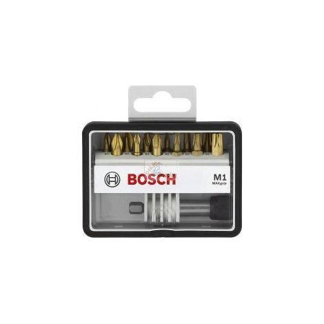 Bosch Set Robust Line di bit di avvitamento M Max Grip, 12 +1 pz.  mod.  2607002577 (1/2)