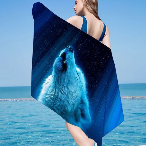 Serviette De Plage - Microfibre - 75 X 150 Cm - Pour Plage Piscine Gym Voyage - 1 Pièce (1/3)