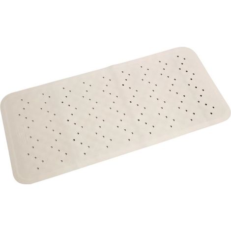 Tapis de bain antidérapant blanc - MITRE ESSENTIALS (1/3)