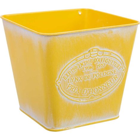 Cesto metalico amarillo 14,5x13x10,5 (1/5)
