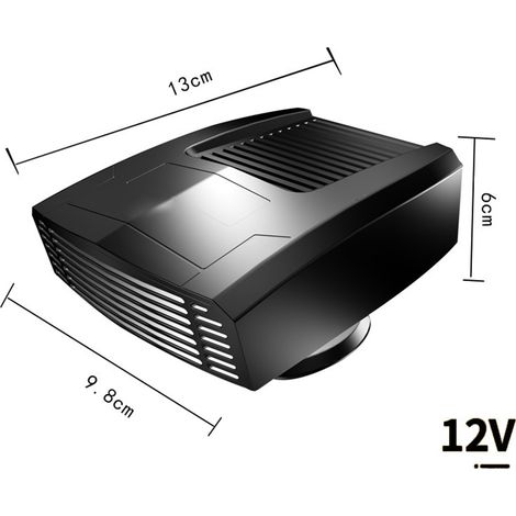Chauffage de voiture 2 en 1 portable à chauffage rapide, ventilateur chauffant d'hiver, désembueur et dégivreur de pare-brise (1/4)