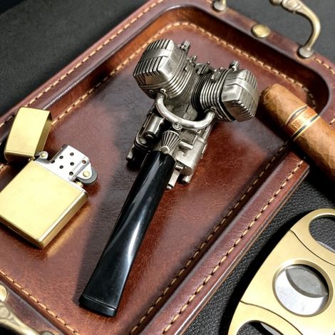 New Handcrafted Engine Pipe Collection Engine Exhaust Pipe Ornament - B -