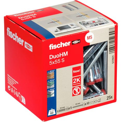 Fischer 572921 DuoHM 5x55 S PH PZ Hohlraumdübel 55 mm 25 St.