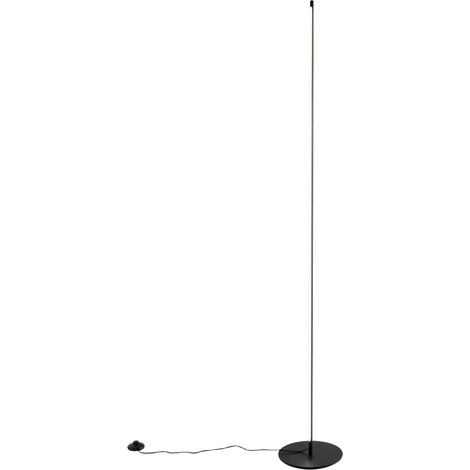 Ebony P/T Lampada da terra dimmerabile 28W LED 950lm 3000K in alluminio nero opaco - Gea Luce (1/3)