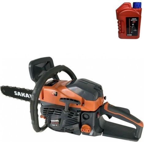 Motosierra Gasolina 58cc 18" + Aceite 2 Tiempos (1/3)