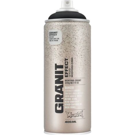 Bombe de peinture - Black - Effet granit - EG9000 - 400ml - Montana Cans Effect