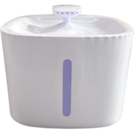 Abreuvoir automatique pour animaux de compagnie 3 L, silencieux, 3 modes de débit, purification de l'eau, arrêt automatique, blanc, gris, polypropylène (1/5)