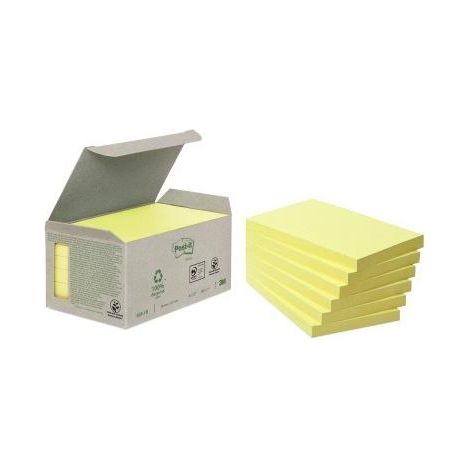 Post-it Haftnotiz Recycling Notes 655-1B 127x76mm gelb 6 St./Pack. (1/5)