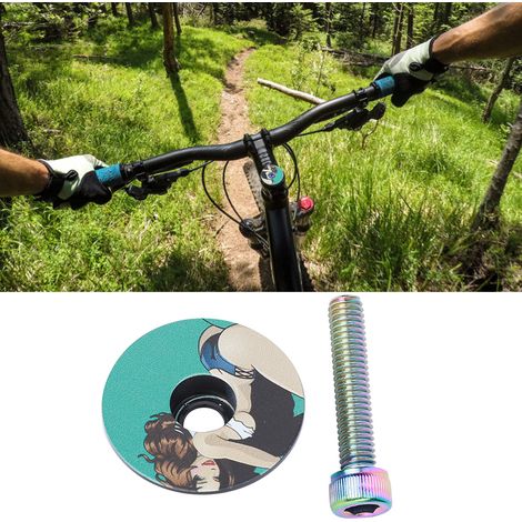 Cache-vis léger en alliage d'aluminium pour VTT, accessoire vélo avec impression 3D en relief (1/5)