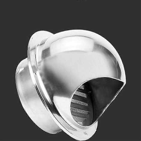 Grille de ventilation, sortie de ventilation ronde en acier inoxydable, grille de ventilation ronde en acier inoxydable 304, 100 mm. (1/5)