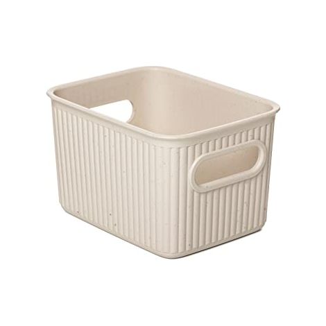 TATAY Cestino Portaoggetti Baobab ECOHOME, 1.5L di Capacita, Polipropilene, Senza BPA, Materiali Riciclati al 100%, Dimensione 12.5 x 16.4 x 10 cm
