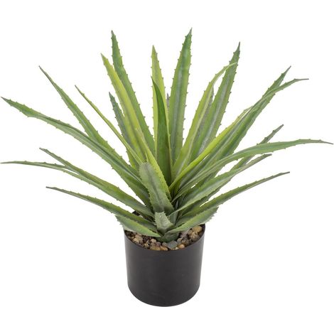 Kunstpflanze 33CM Agave Aloe Vera Deko Zimmerpflanze Grün (1/5)