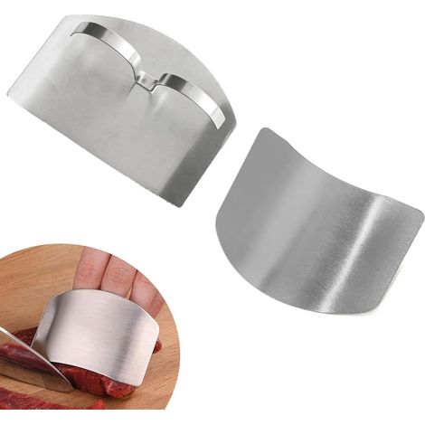 Protection Doigts Inox Cuisiner – Anneaux Réglables, Sécurité Lames & Pouce