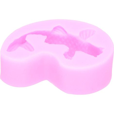 Moule poisson rouge en silicone liquide DIY pour fondant, gâteau, chocolat, décoration, rose (1/5)