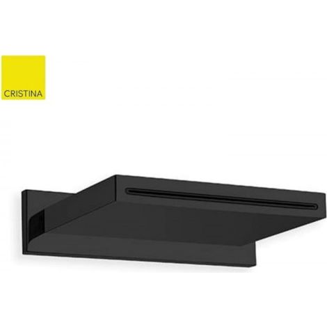 Bec mural cascade Noir mat 20 cm - Cristina Ondyna BD32113 (1/2)