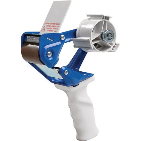 Dispensador de mano profesional K20B metal azul / blanco para cinta ancho 50mm