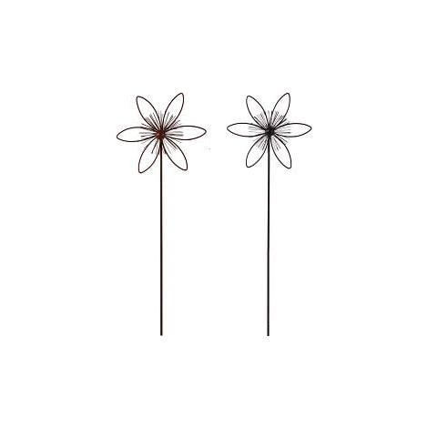 TrendLine Gartenstecker Metall Blume sortiert 115 cm Gartenstecker