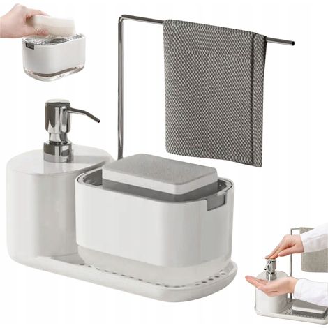 Küchenorganizer-Set, Seifenspender für Geschirrspülmittel mit Pumpe (1/5)