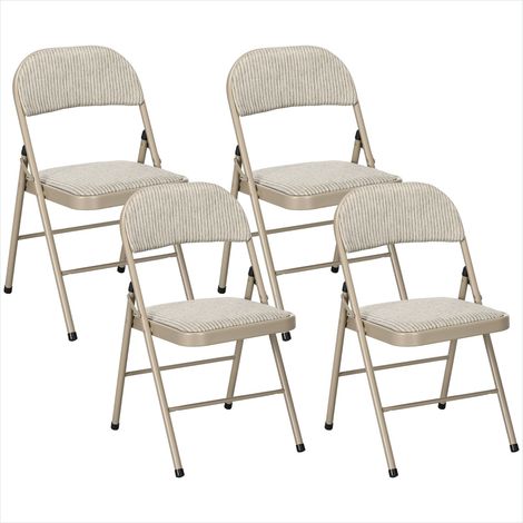 Banc de salle à manger Chaises de salle à manger pliantes beige (1/5)