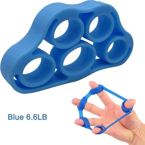 (Bleu, 3 kg) Appareil d'exercice en silicone pour cinq doigts, étireur de poignet, renforceur de préhension