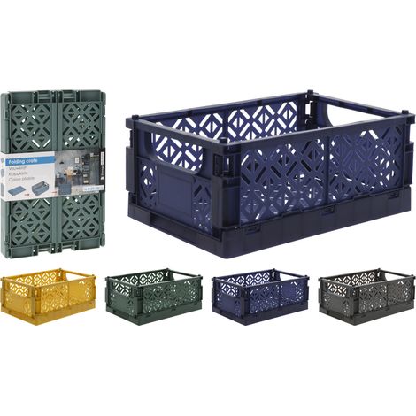 1 CESTA PIEGHEVOLE PORTAOGGETTI 16X25X10CM COLORE ASSORTITO