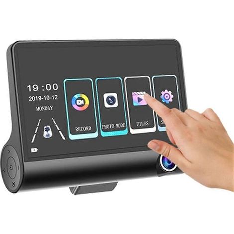 4-Zoll-Touchscreen-Auto-DVR 1080P Dashcam Front-Innenkamera Nachtsicht Loop-Aufnahme G-Sensor(A) (1/5)