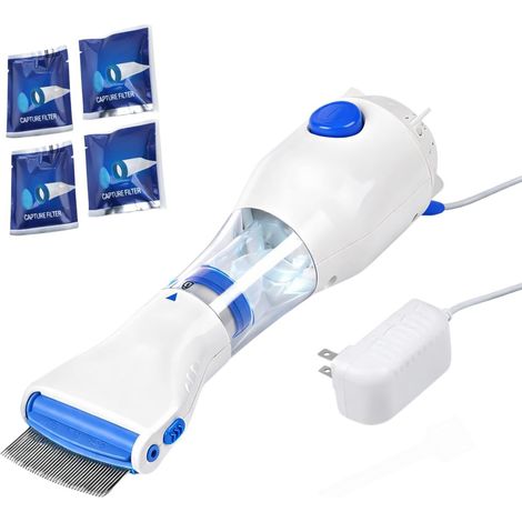 APEX électrique Peigne à Poux - sans produits chimiques ( avec 4 filtres inclus)