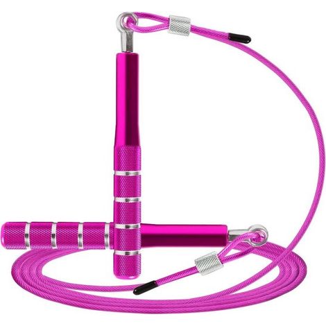 Corde à sauter - Corde à sauter de vitesse - Corde à sauter réglable - Exercices de fitness pour adultes et enfants (1/5)