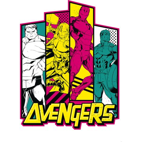 Papier peint panoramique vintage & retro Avengers Flash (1/5)