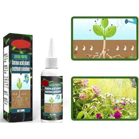 Engrais à base d'acides aminés pour la croissance des plantes - Engrais liquide général (1/4)