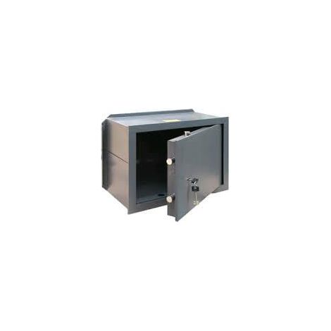 CISA 82010.11.0 Cassaforte da muro con chiusura a doppia mappa 2 catenacci in acciaio spessore porta 10 mm colore Grigio