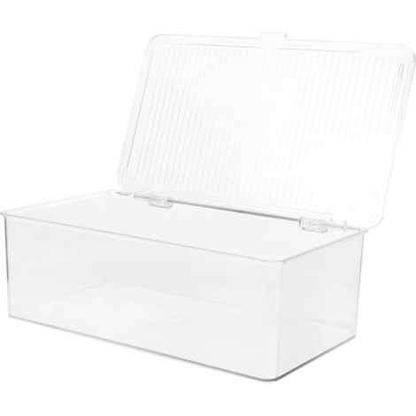 Boîte de Rangement pour Dvd en Pet avec Couvercle, Grosse Capacité Portable Conteneur de Dvd Anti-poussière pour Organiser et Protéger Vos Disques (1/5)