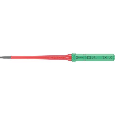 Wera Kraftform Kompakt VDE 67 i TX 10 x 157 mm TIE pour électricien TORX Lame interchangeable TX 10 (1/4)